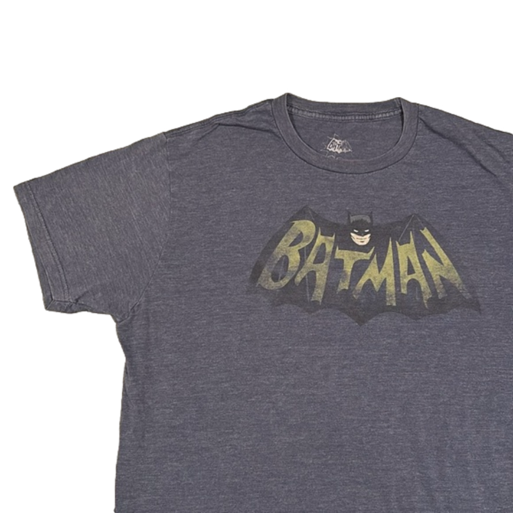 Batman Heathered Dark Grey Soft Graphic T-Shirt
